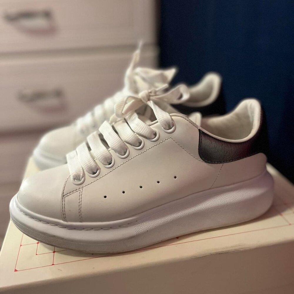 Alexander McQueen women's white sneakers